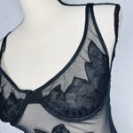 Victoria's Secret Victoria’s Secret Black Fishnet Mesh Floral Lace Chemise Lingerie Sexy Sz 34B Photo 2