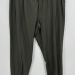Eileen Fisher  Womens Olive Green Cropped Pull On Pants Size XL Casual Lounge Photo 0