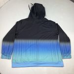Black Blue Ombre Full Zip Hoodie Jacket XXL Photo 1