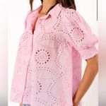 Petal and Pup  Pink Janelle Eyelet Top XS NEW Photo 4
