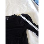 The Limited  Womens Sweater Size Small Black Puff Sleeve Slim Stretch Ribbed Photo 10