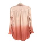 Boston Proper  Blouse Gradient Hombre Color Black Coral Button Down Shirt Size XS Photo 1