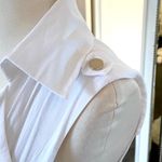 Bebe White Sleeveless Open Front Vest Photo 4