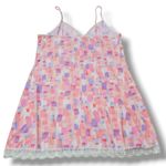 California Dynasty Nightgown Size Large Women's Nightie Baby Doll Lingerie Lace Trim Pink Photo 4