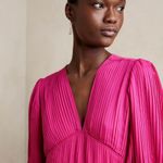 Banana Republic Pink Pleated Maxi Dress Photo 2