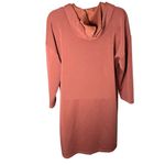 Cynthia Rowley Hoodie Sweatshirt Dress Lightweight Stretch Rust M Photo 1