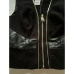 Bebe New Izzy Zip up Vest Black with Gold Detail sz 2 Photo 3