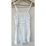 Urban Outfitters Juliette Lace Inset Romper S Eyelet Ruffles Cottage Coquette Photo 7