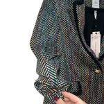 NEW NWT Cinq A Sept Khloe Mikka Tweed Blazer Jacket Black Multi Rainbow Size 4 Photo 5