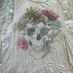 Don't Ask Why Flower crown Skull Graphic Tank Photo 0
