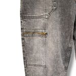 MOTHER SUPERIOR The Private Zip Pocket High Rise Cropped Wide Leg Jeans Size‎ 28 Gray Photo 8