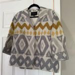 Lafayette 148 Summer Lightweight Blazer Jacket 100% Linen Gray Size M Photo 3