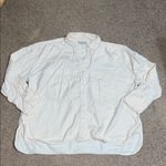 Everlane  The Boxy Overshirt Long Sleeve Button Down Shirt Buttersoft Large Photo 2