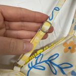 Aurelle Yellow White Lemon Ruffled Bikini Top Women’s S Swimsuit Beach Summer Photo 5