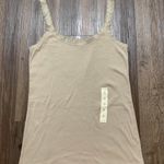 Sonoma Beige Lace Trim Tank Top Cami Large Photo 6