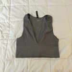 Urban Outfitters Out From Under Haley Ribbed Plunge Cropped Tank Size Large Photo 1