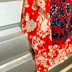 Michael Michael Kors Boho Floral Kimono Poncho Top Floral Sheer Lightweight‎ Black Size undefined Photo 2