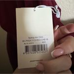 Peppermayo  Synergy Mini Dress Sz‎ 14 NEW Red Satin One Shoulder Photo 2