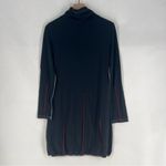 Dzhavael Couture Seamed Floral Patchwork Long Sleeve Cowl Neck Dress Lagenlook M Black Size M Photo 10