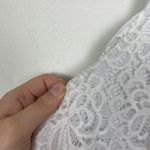 Francesca's Woman's L‎ White Lace Sheath Dress High Neck Spring Dance Homecoming Size L Photo 2