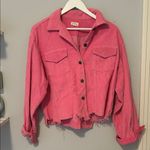 POL  Vibrant Pink Corduroy Jacket Photo 1