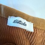 Listicle 287  Brown Butterscotch Stretch Floral Lace Ribbed Bralette Small Photo 4