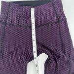 Lululemon Mixed Lot Of 2 Cropped Leggings Black Sz 4 Blue And Purple Photo 8