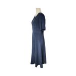 Laura Ashley  100% Silk Navy Long Dress Photo 1