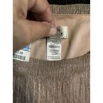 Sweet Storm Pink Champagne/Black Dress Shimmer Size L Tiered Scoop Short Sleeve Photo 6