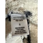 FAVLUX Mariner Stripe Loose Turtleneck Fluffy Sweater Button Accents Cream/Navy Size S Photo 5