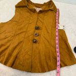 Free People Lacey Vegan Suede Vest - Golden Brown size s Photo 8