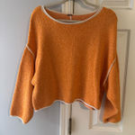 Free People Orange  Knit Sweater Photo 0