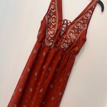 Boutique maxi dress floral size small rust Photo 3