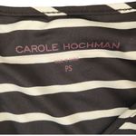 Carole Hochman Carole Hochmen Luxe Jersey Striped Black White Caftan Petite Small NWOT Photo 13