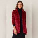 Blakely Women's Velvet Blazer - Fuchsia, size L/XL Photo 1