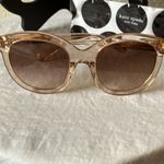 Kate Spade : Lillian Crystal Beige Sunglasses- Brown/Pink gradient- Case & Cloth Photo 7