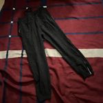 autumn cashmere  cashmere grey jogger drawstring lounge pants Trim sheep skin Photo 1