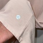 Apana Womens Crew Neck Yoga Hi-Lo Strappy Back Long Sleeve Top Pale Pink Medium Photo 4