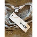 BB Dakota  Gray Drop Shoulder Ruffle Long Sleeve Pullover Hoodie‎ Size XS Photo 9