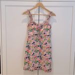 Urban Outfitters NWT Robin Lace Up Pink Mini Dress Size Small Photo 7