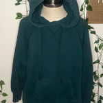 American Eagle  Dark Green Pullover Hoodie with Side Slits Photo 0