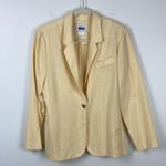 Leslie Fay  Blazer Vintage Light Yellow Women’s Size 12 Petite Career Officewear Photo 1