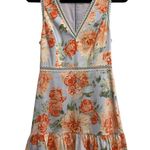 Alice + Olivia  Kieran Posey Garden Dusty Orchid Floral Dress With Ruffle Photo 3