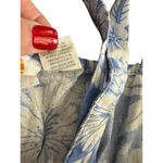 C&C California Women's linen Blue White Floral Print Tank Top Size XL Photo 6