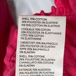 Anthropologie Maeve By  Bright Pink Textured Cropped Smocked Sweatshirt Large Photo 4