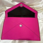 Rebecca Minkoff  Envelope Clutch Bag Hot Pink Leather Cocktail Party Barbie Chic Photo 7