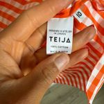 Teija Orange Gingham Women's Top Size 10 Photo 6