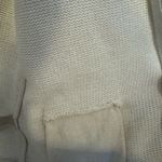 L.L. Bean Womens Zip Up Cardigan Sweater Knit‎ Large White Cotton Photo 8