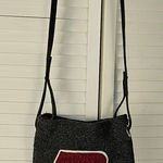 Wool You Be Mine Womens Gray Boston College Purse Crossbody‎ Bag Photo 0