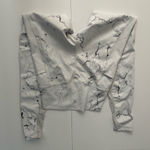 Buffbunny Collection  Limitless Leggings –White Marble Print • Activewear • Small Photo 3